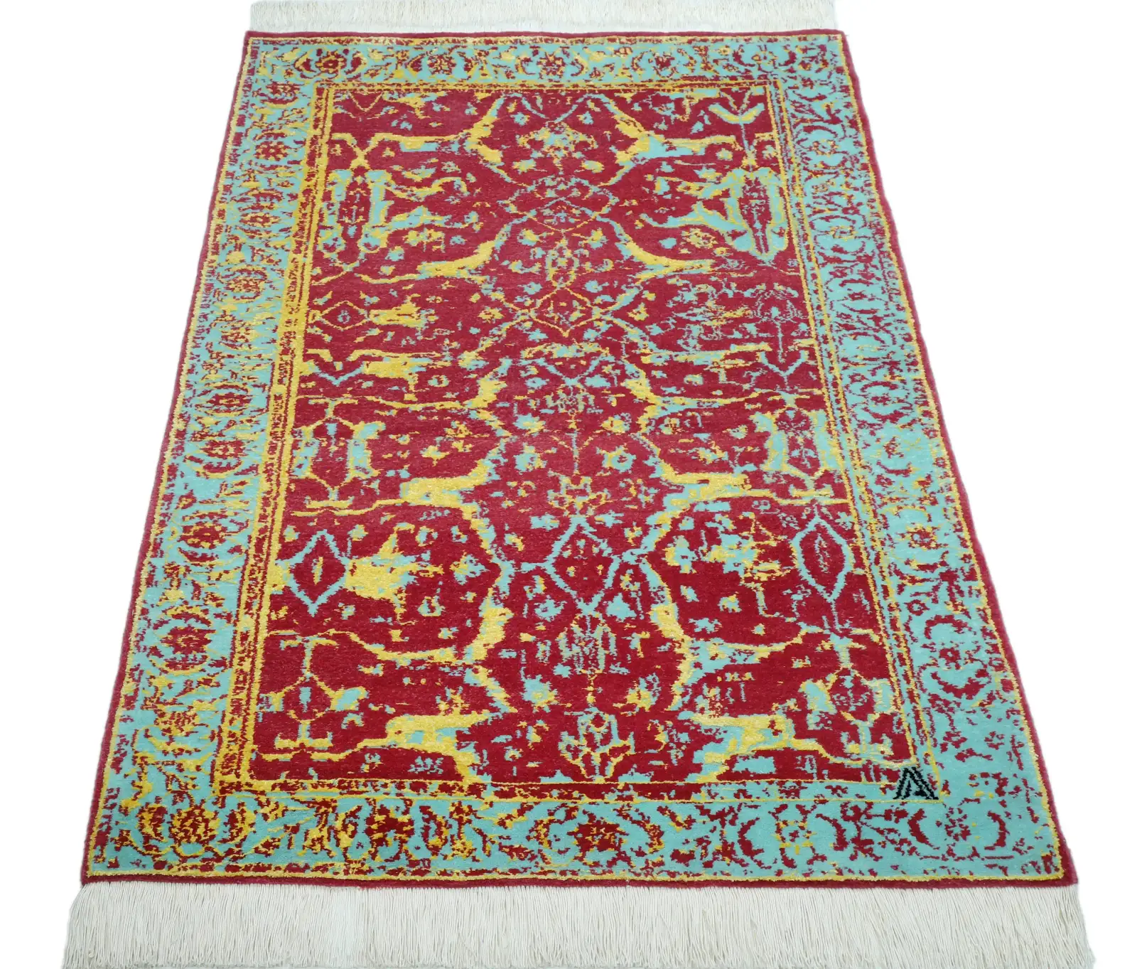 فرش دستباف کرک و ابریشم کد 2325686