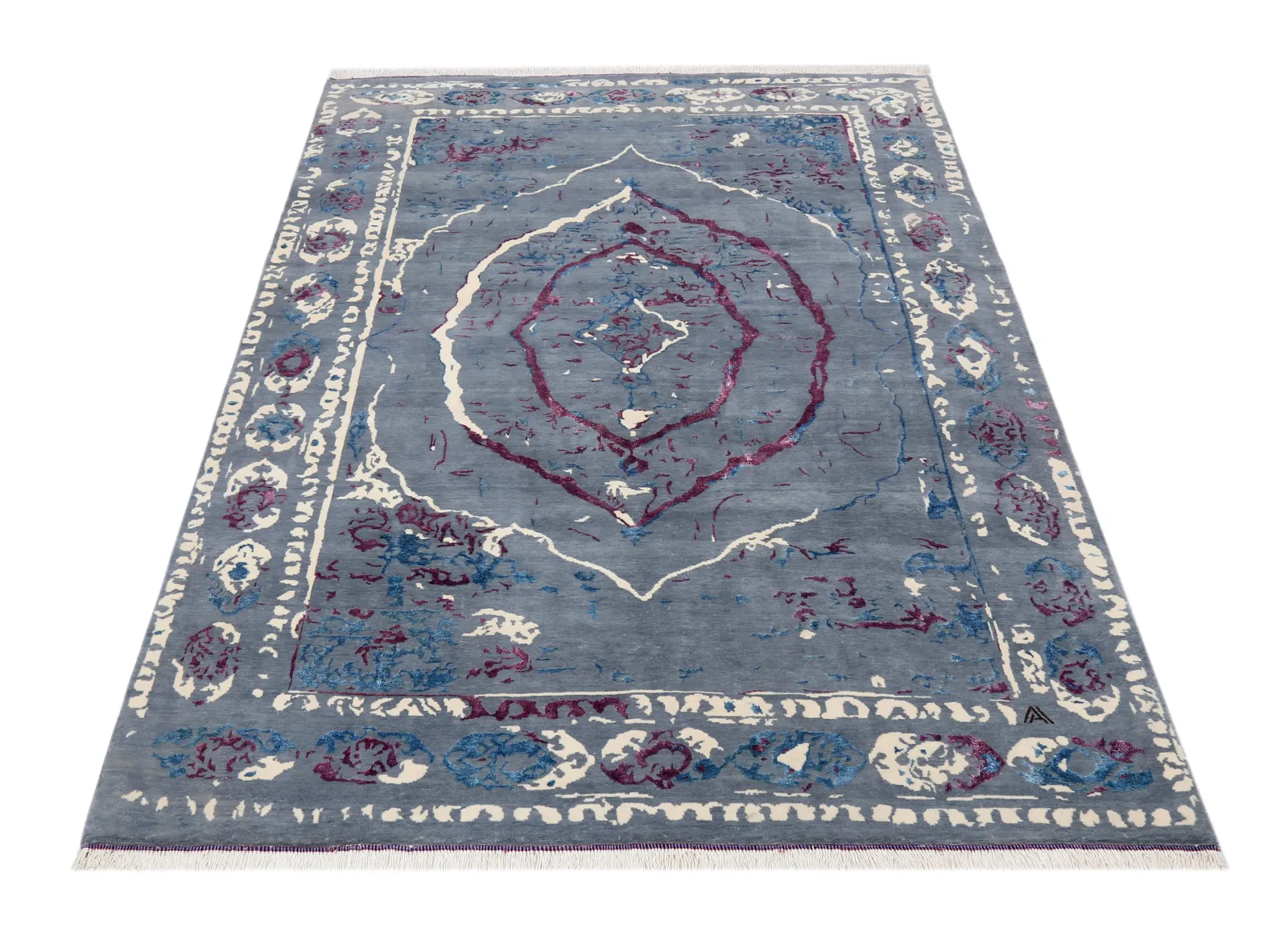 فرش دستباف کرک و ابریشم کد 2325833