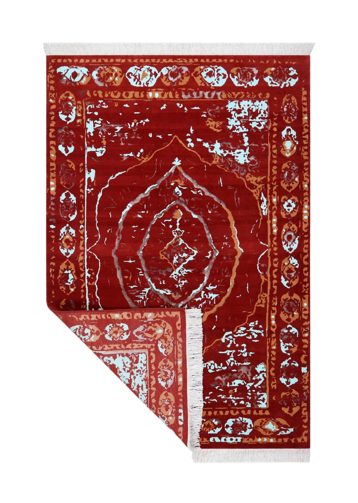 فرش دستباف کرک و ابریشم کد 2326117