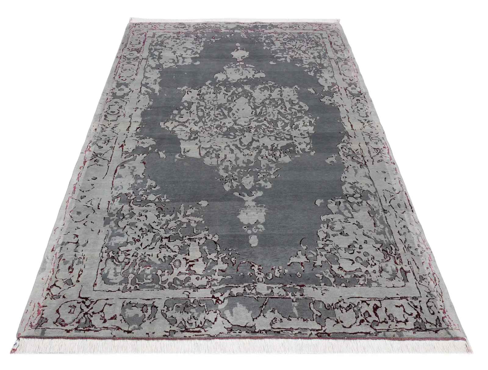 فرش دستباف کرک و ابریشم کد 2326325