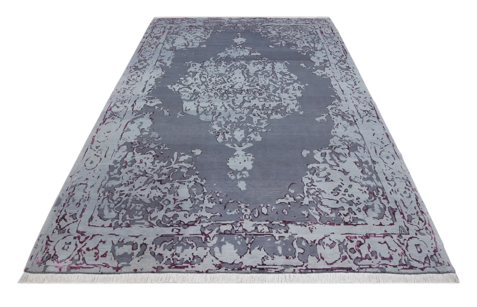فرش دستباف کرک و ابریشم کد 2326352