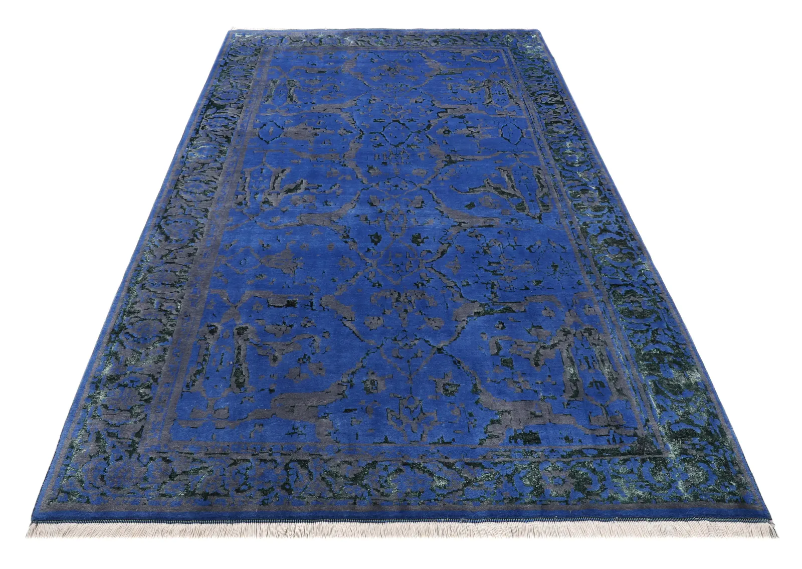 فرش دستباف کرک و ابریشم کد 2326561