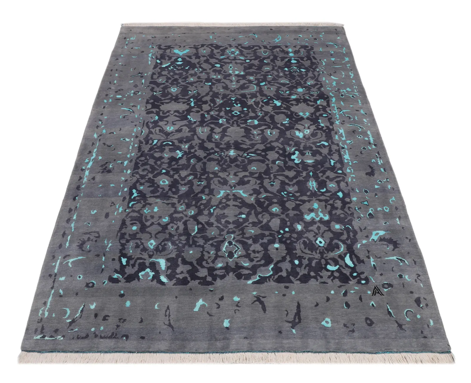 فرش دستباف کرک و ابریشم کد 2326596