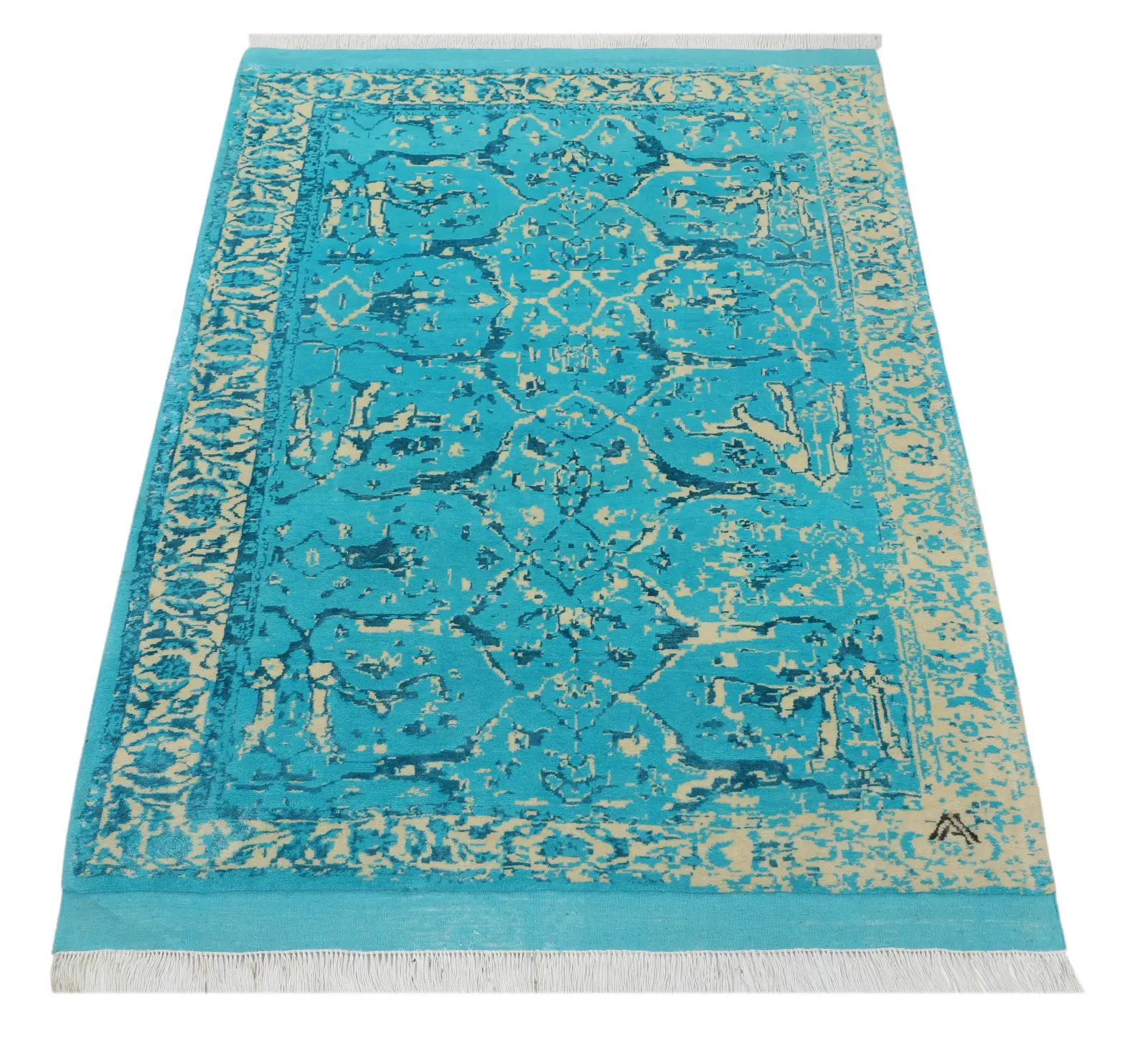 فرش دستباف کرک و ابریشم کد 2329333
