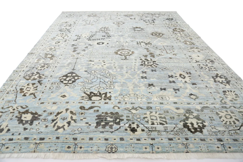 فرش دستبافت شش متری تبریز طوسی روشن