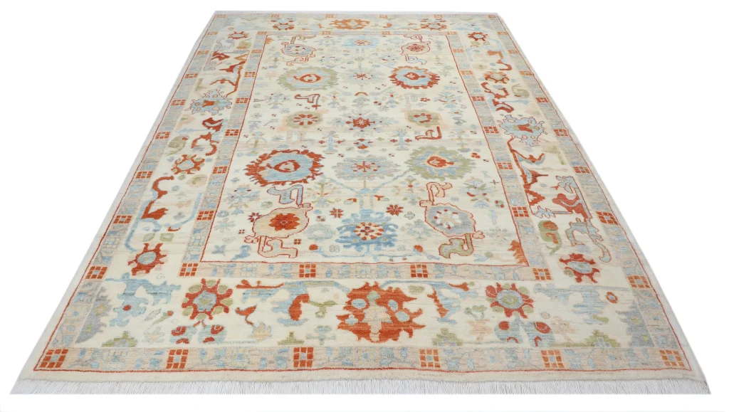 فرش دستباف تبریز طرح پشتری کرم