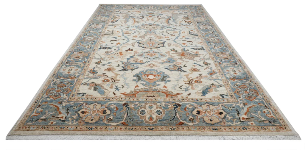 فرش دستباف ۱۲ متری تبریز رنگ کرم