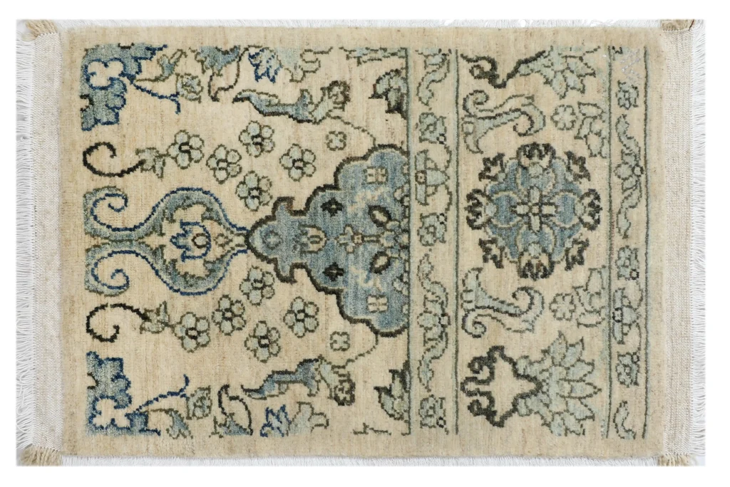 فرش دستبافت سمپل خاکی روشن