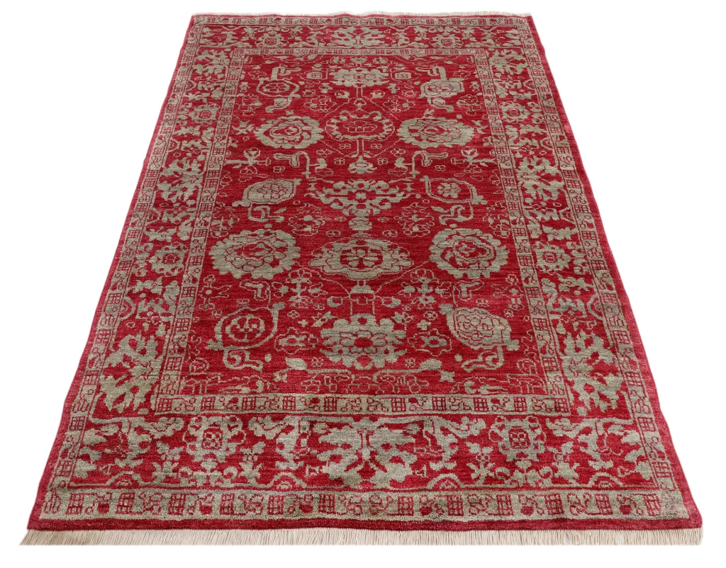 فرش دستبافت سلطان آباد طرح پاشتری قرمز