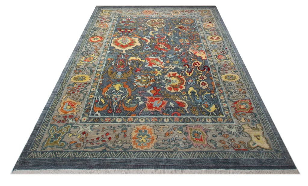 فرش دستباف سلطان آباد طرح زمرد 7متری