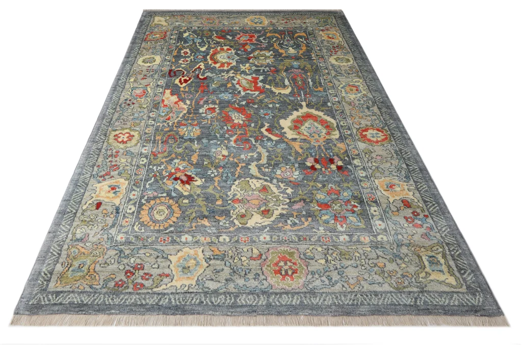 فرش دستباف سلطان آباد ۶ متری زمرد