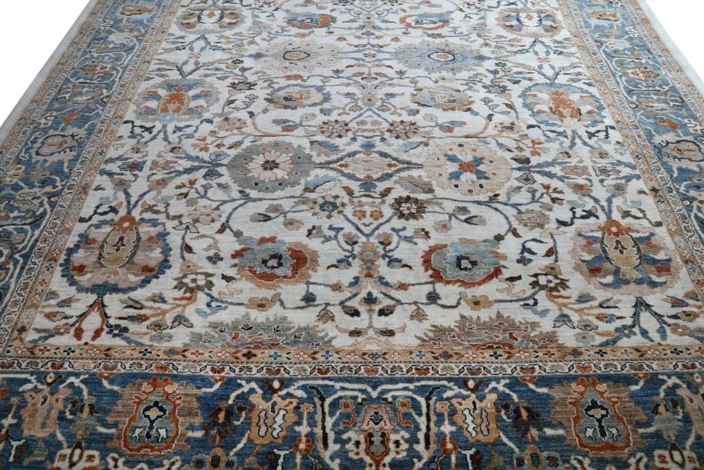 فرش دستباف سلطان‌آباد بزرگ پارچه رنگ خاکستری روشن